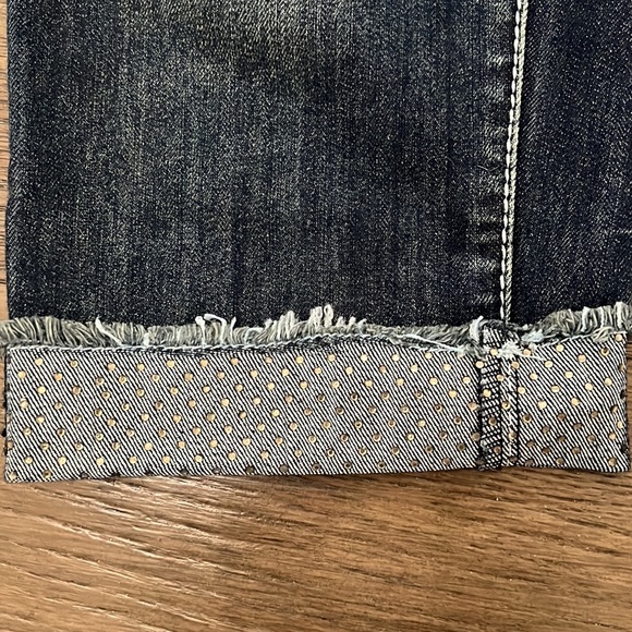 Inc denim capri jeans with rhinestone studded design - Picture 5 of 12
